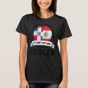 Dominican Republic Flag Peru Grown Patriot Country T-Shirt