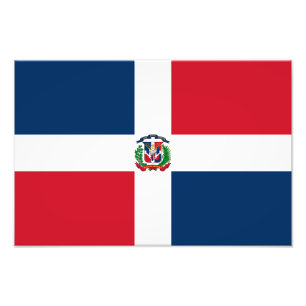 Dominican Republic Flag Photo Print