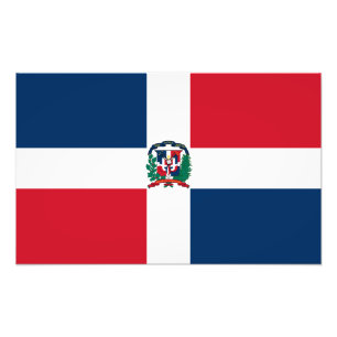 Dominican Republic Flag Photo Print