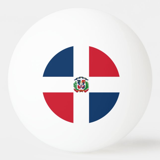 Dominican Republic Flag Ping Pong Ball (Front)