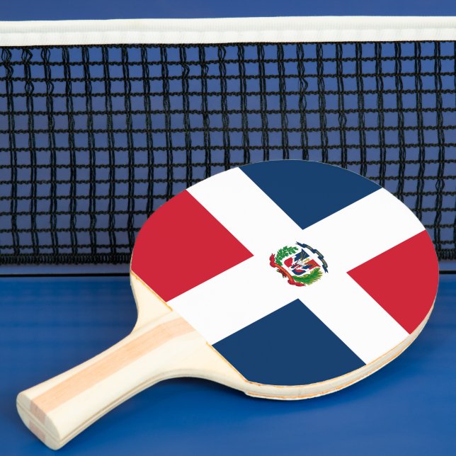Dominican Republic flag Ping Pong Paddle (Insitu)