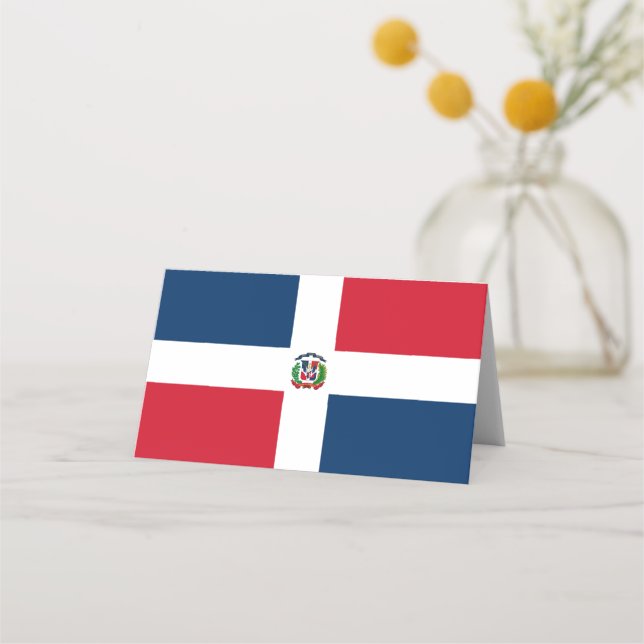 Dominican Republic flag Place Card (Front)