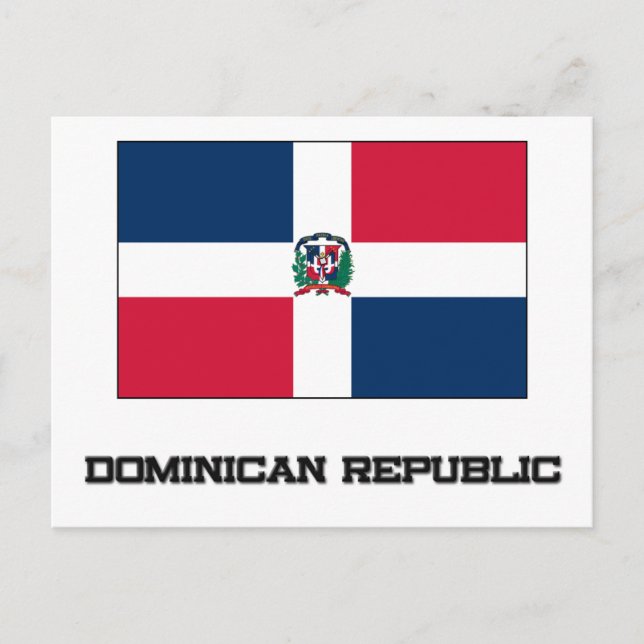 Dominican Republic Flag Postcard (Front)