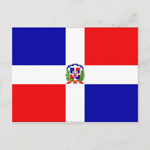 Dominican Republic Flag Postcard