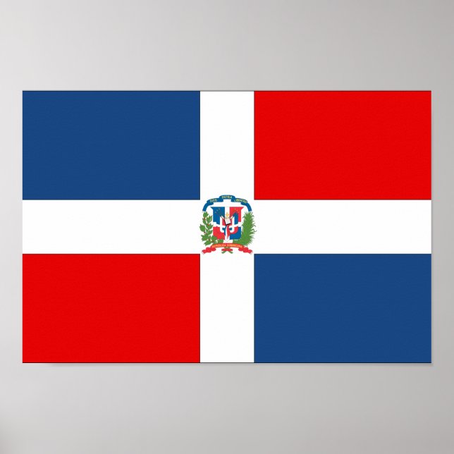 Dominican Republic Flag Poster (Front)