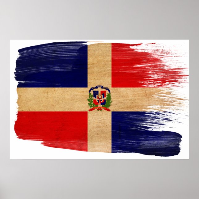 Dominican Republic Flag Posters (Front)