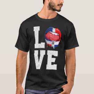 Dominican Republic Flag Soccer Fan Love Dominican T-Shirt