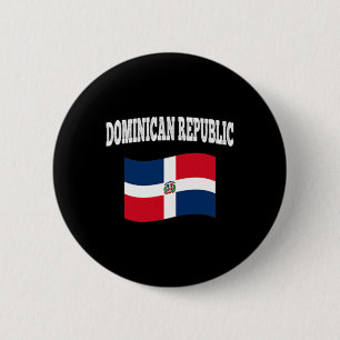 Dominican Republic Flag Sport Competition Vacation 6 Cm Round Badge