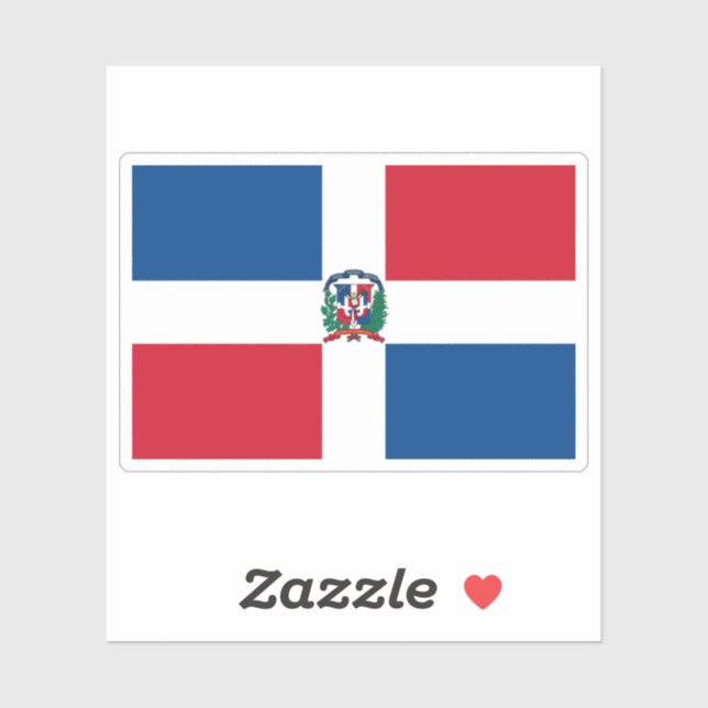 Dominican Republic Flag Sticker (Sheet)