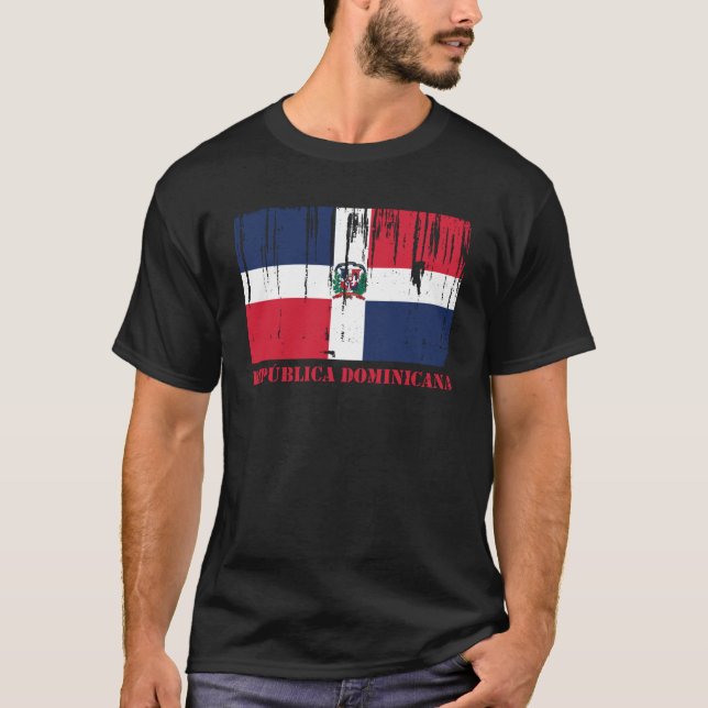 Dominican Republic Flag T-Shirt (Front)