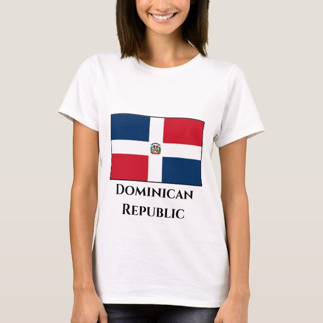 Dominican Republic Flag T-Shirt (Front)