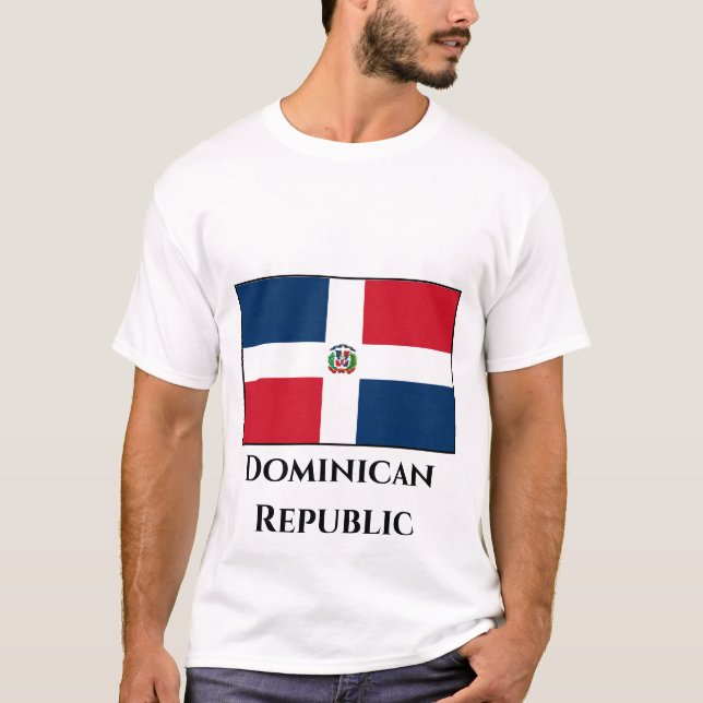 Dominican Republic Flag T-Shirt (Front)