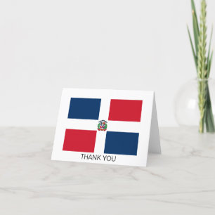 Dominican Republic Flag Thank You Card