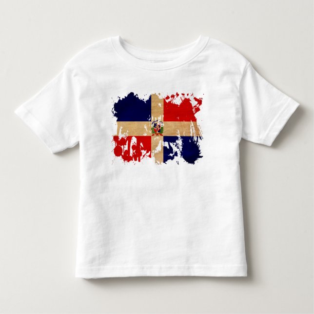 Dominican Republic Flag Toddler T-Shirt (Front)