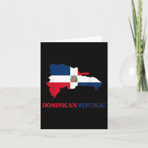 Dominican Republic Flag Travel Souvenir Dominican  Card