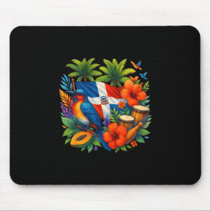 Dominican Republic Flag Vacation Travel Tropical S Mouse Pad