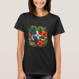 Dominican Republic Flag Vacation Travel Tropical S T-Shirt