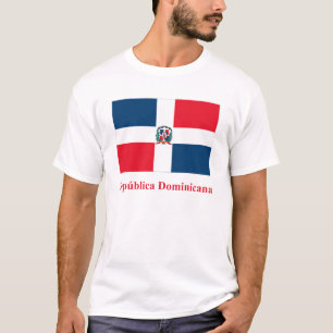 Dominican Republic Flag with Name in Spanish T-Shirt