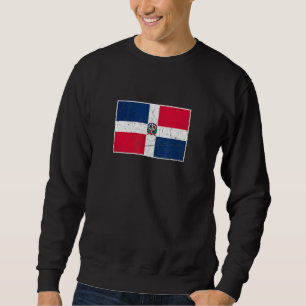 Dominican Republic Flag With Vintage National Colo Sweatshirt