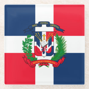 Dominican Republic Glass Coaster