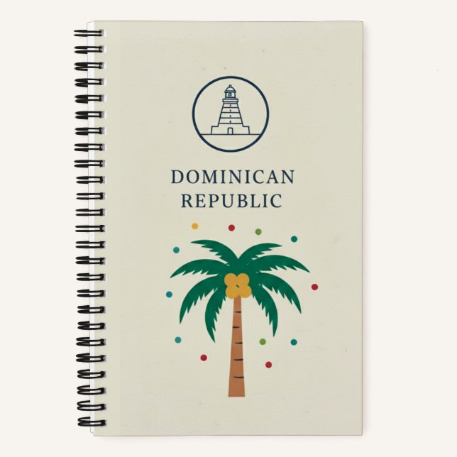 Dominican Republic Heritage & Columbus Lighthouse  Notebook (Front)