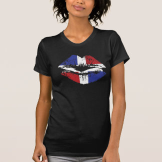 Dominican Republic lips T-shirt design for women.