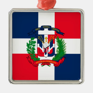 Dominican Republic Metal Ornament