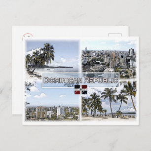 Dominican Republic - Mosaic - Postcard