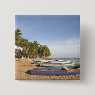 Dominican Republic, North Coast, Nagua, Playa 15 Cm Square Badge