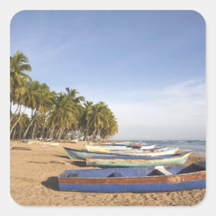 Dominican Republic, North Coast, Nagua, Playa Square Sticker