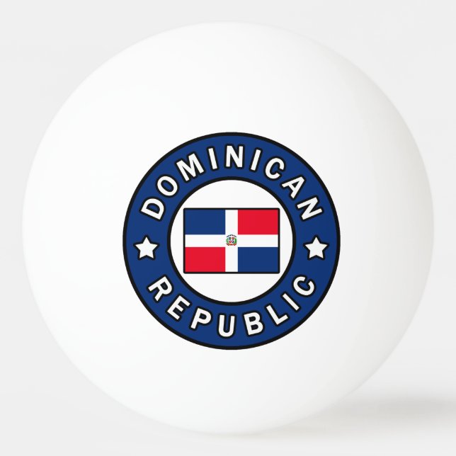 Dominican Republic Ping Pong Ball (Front)