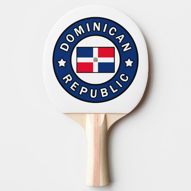 Dominican Republic Ping Pong Paddle (Front)