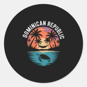 Dominican Republic Punta Cana Vacation Souvenir Classic Round Sticker