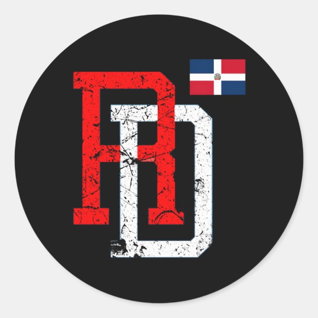 Dominican Republic Rd Flag Pride Dominican Classic Round Sticker (Front)
