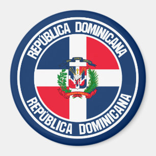 Dominican Republic Round Emblem Magnet