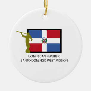DOMINICAN REPUBLIC SANTO DOMINGO WEST MISSION LDS CERAMIC ORNAMENT