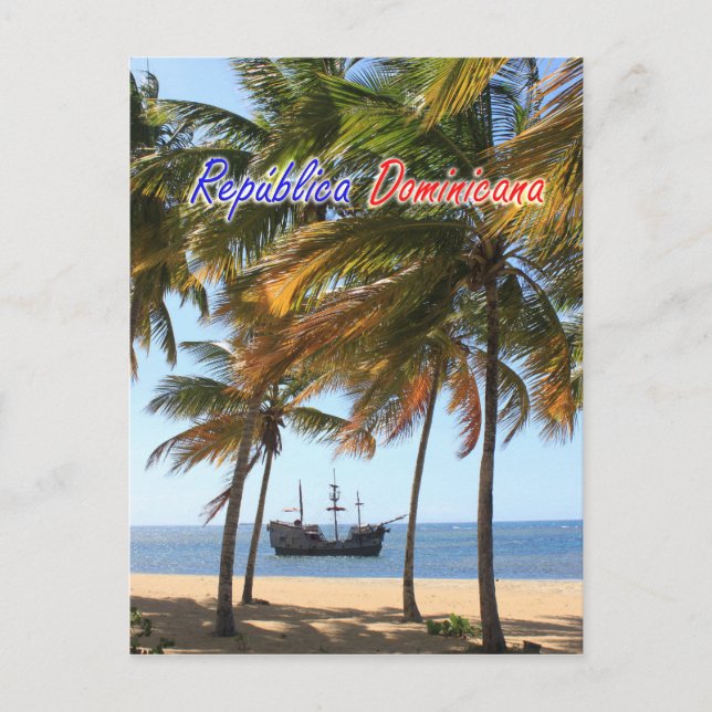 Dominican Republic Ship Postcard (Front)