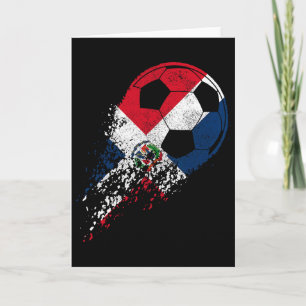 Dominican Republic Soccer Flag Pride Soccer Player Card