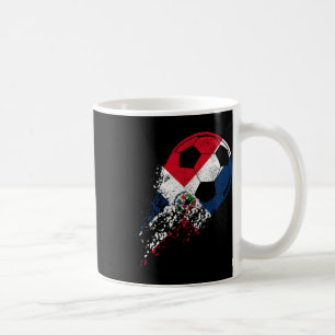 Dominican Republic Soccer Flag Pride Soccer Player Coffee Mug