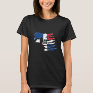 Dominican Republic Soldier Salute Veteran Patriot T-Shirt