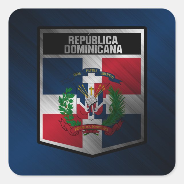 Dominican Republic Square Sticker (Front)