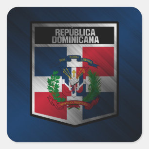 Dominican Republic Square Sticker