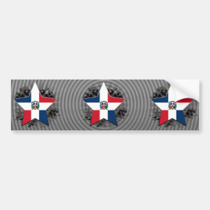 Dominican Republic Star Bumper Sticker