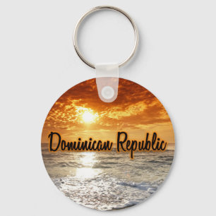 Dominican Republic sunset Key Ring