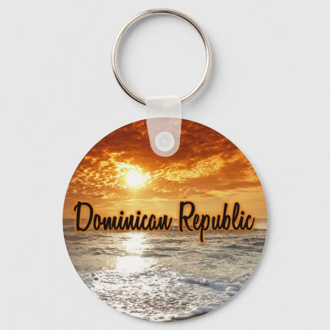 Dominican Republic sunset Key Ring (Front)