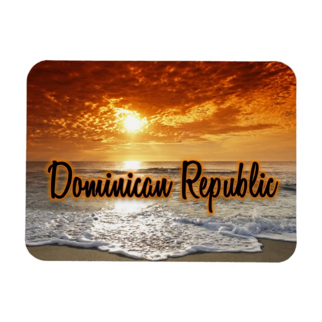 Dominican Republic sunset Magnet (Horizontal)