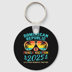 Dominican Republic Vacation 2025 Souvenir Matching Key Ring