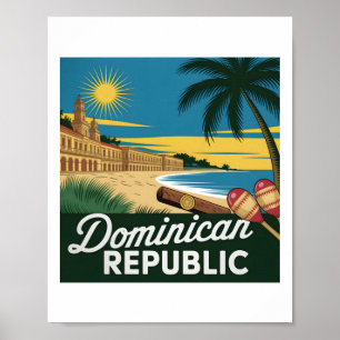Dominican Republic Vintage Colonial Architecture F Poster