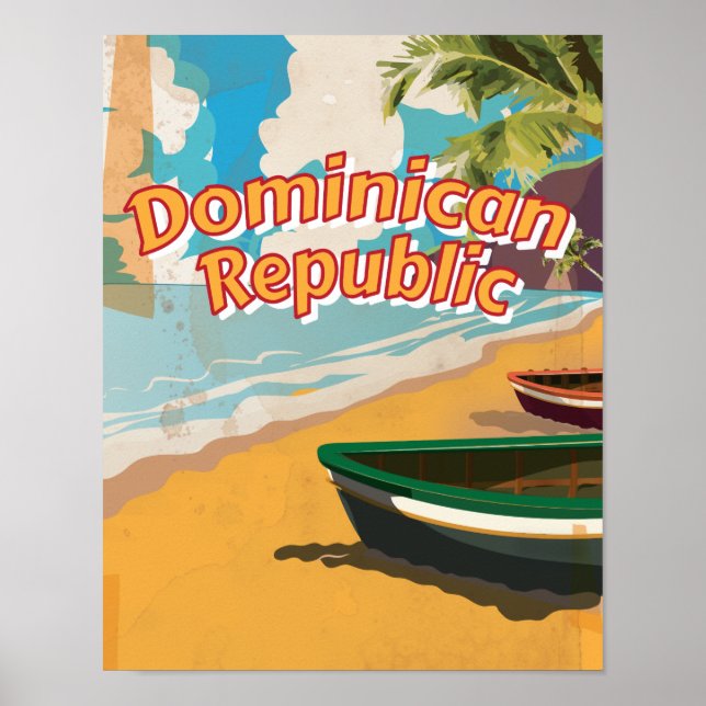 Dominican Republic Vintage vacation Poster (Front)