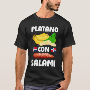 Dominicana Flag RD Dominican Republic Food Mangu P T-Shirt